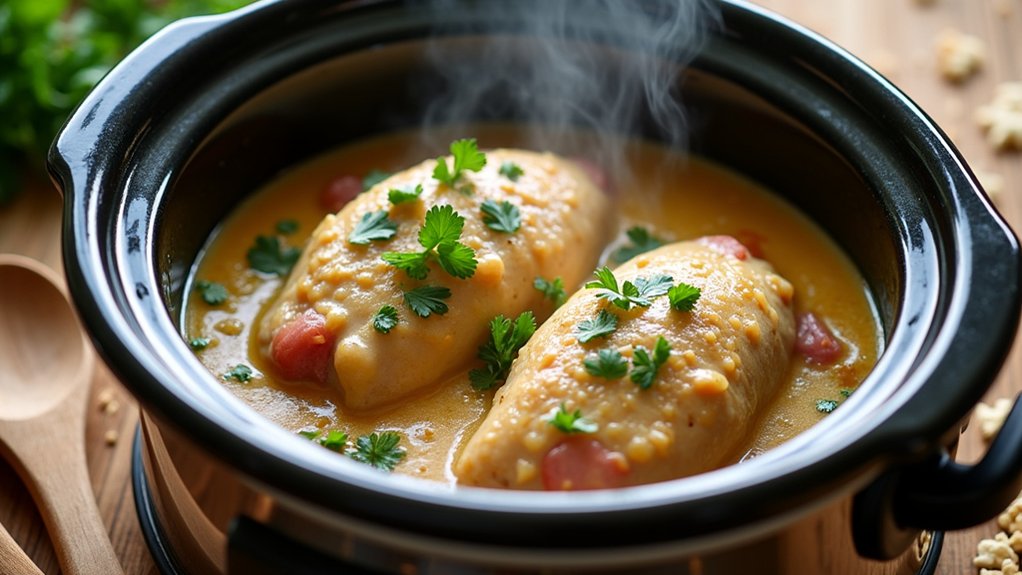 creamy sauce enhances flavor