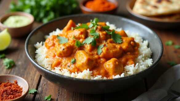 creamy spiced chicken dish