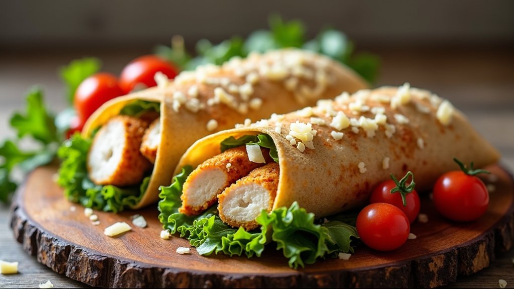 crispy chicken caesar wrap