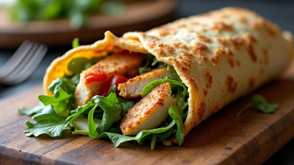 crispy chicken caesar wrap
