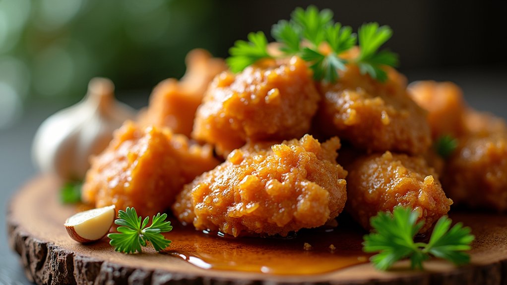 crispy honey garlic chicken
