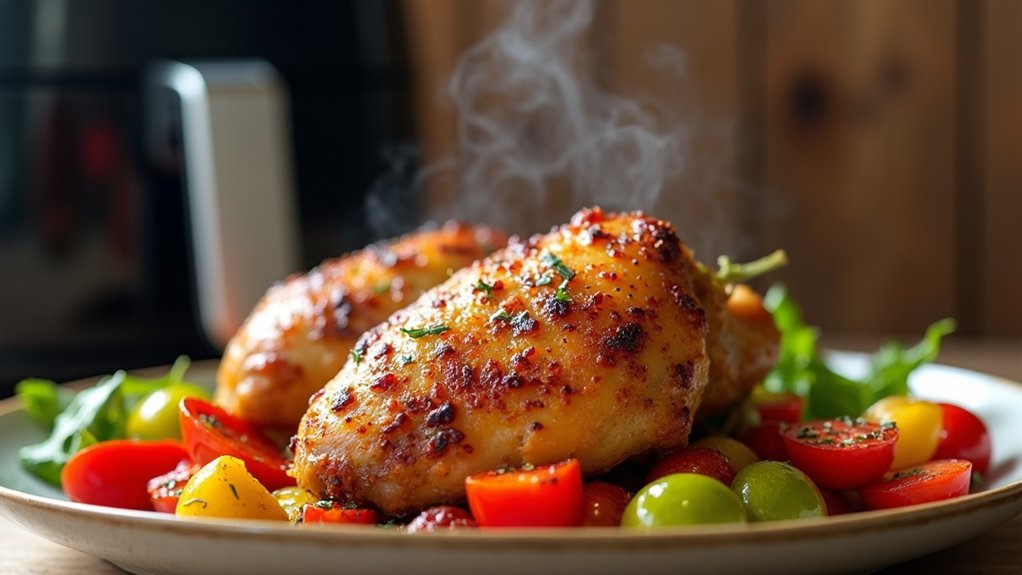 crispy juicy air fryer chicken