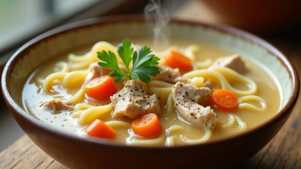 delicious creamy chicken soup