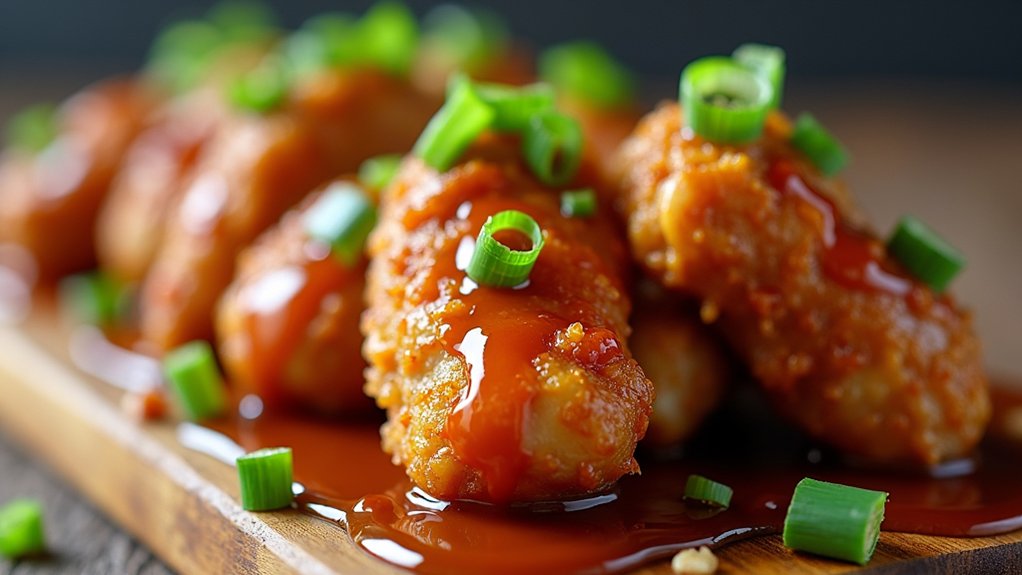 drizzle sauce over chicken