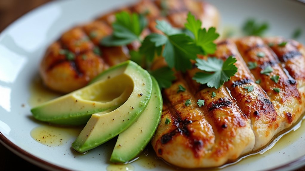 elevate chicken with avocado