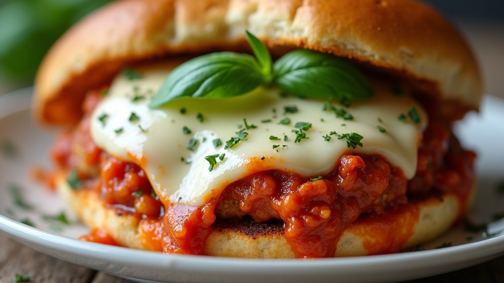 garnish with fresh basil