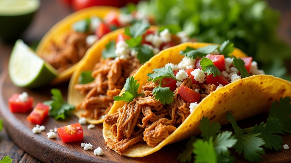 gather cook enjoy tacos