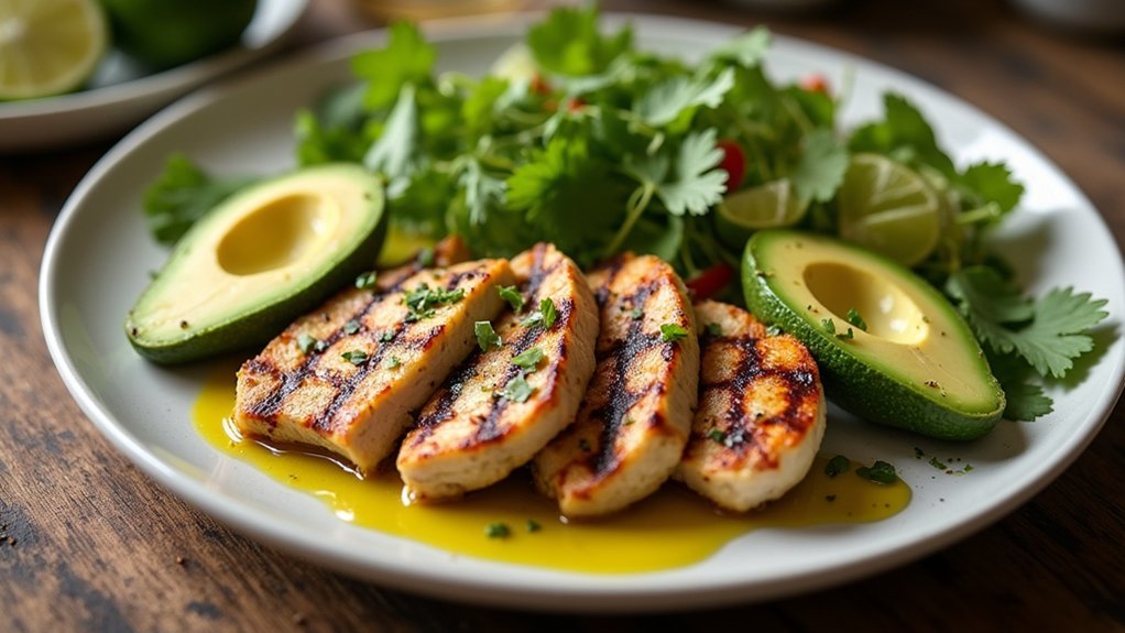 grilled avocado chicken preparation