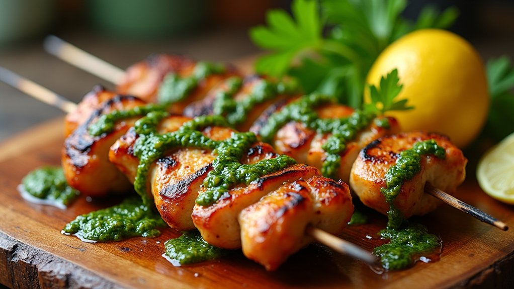 grilled chicken skewer creativity