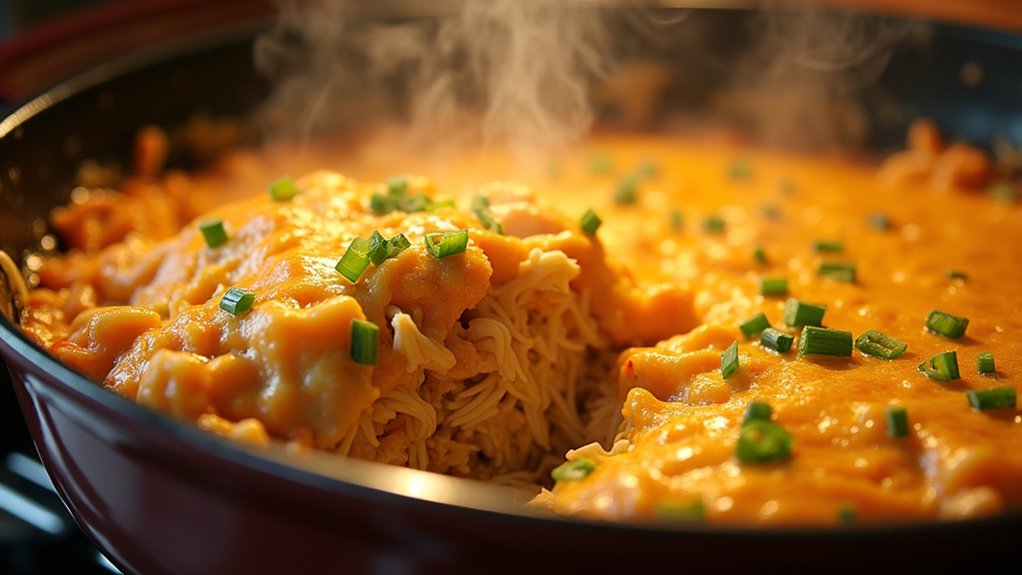 mix chicken and cheese