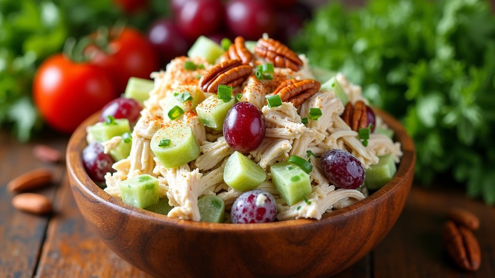 mix chicken with dressing