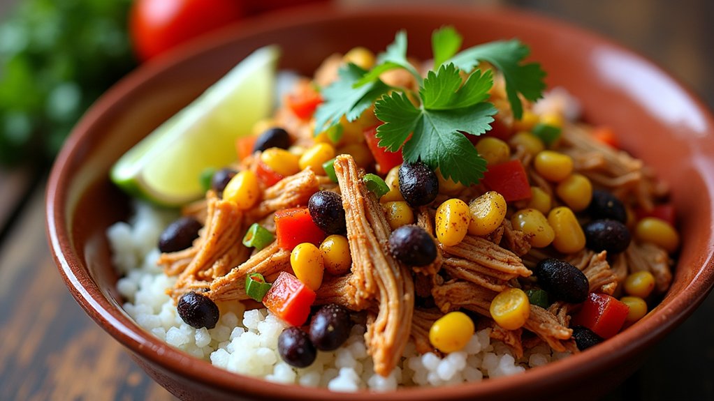 mixing rice for flavor