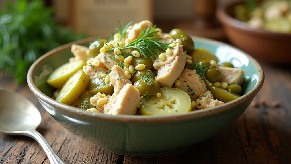 nostalgic dill pickle salad