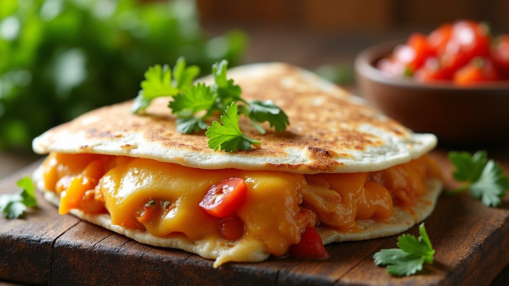 nutritional content of quesadillas