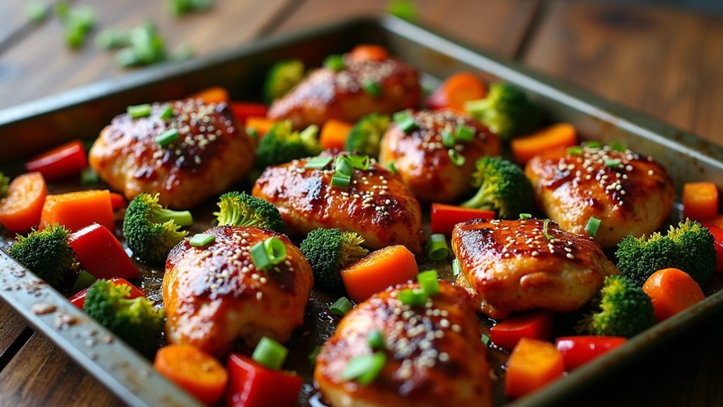 one pan teriyaki chicken dinner