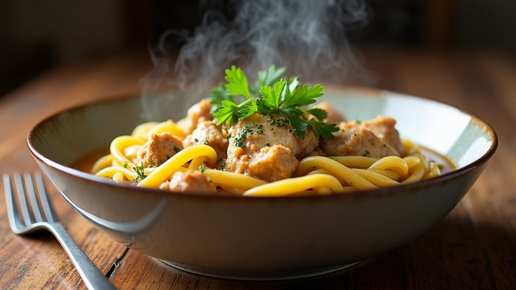 one pot chicken noodles