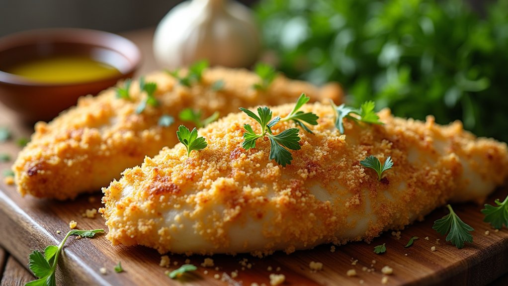 parmesan crusted chicken preparation