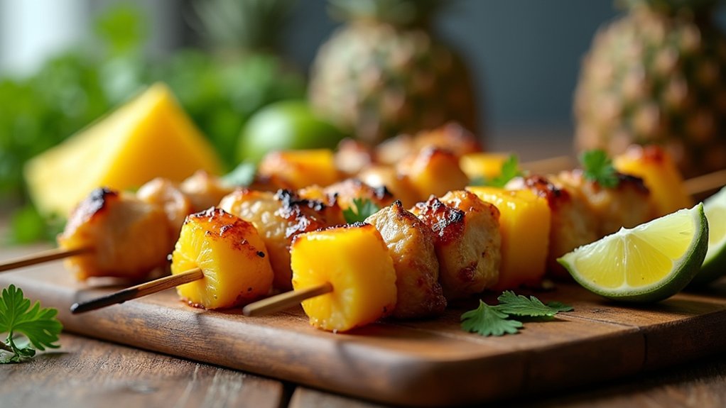 pineapple chicken kabobs preparation
