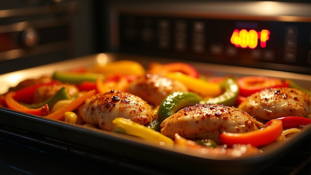 preheat oven for fajitas