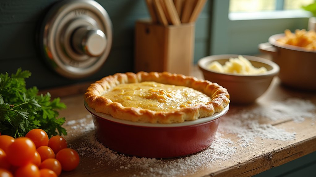 preheat oven for pot pie