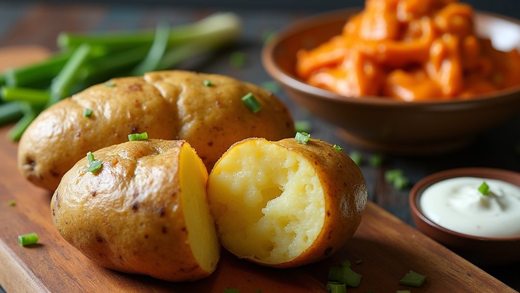 prepare and bake potatoes