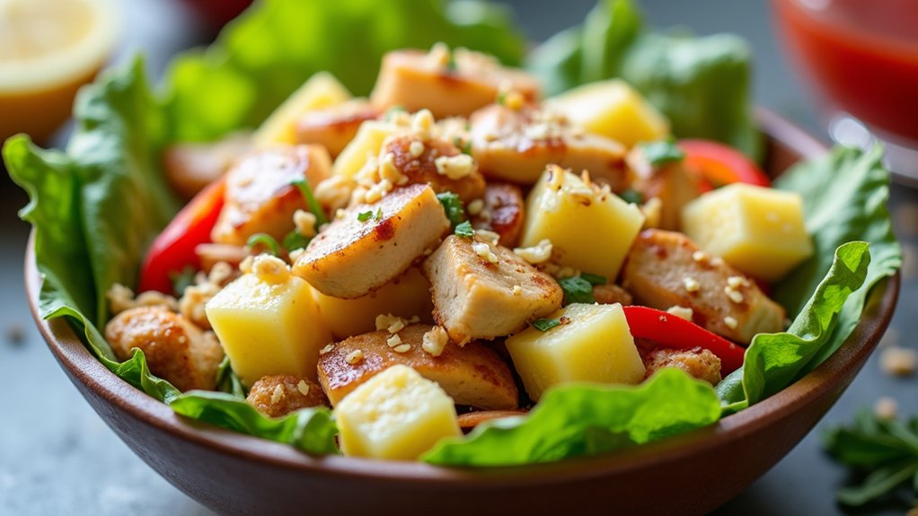 refreshing pineapple chicken salad