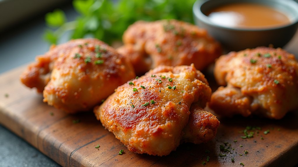 season chicken thighs generously