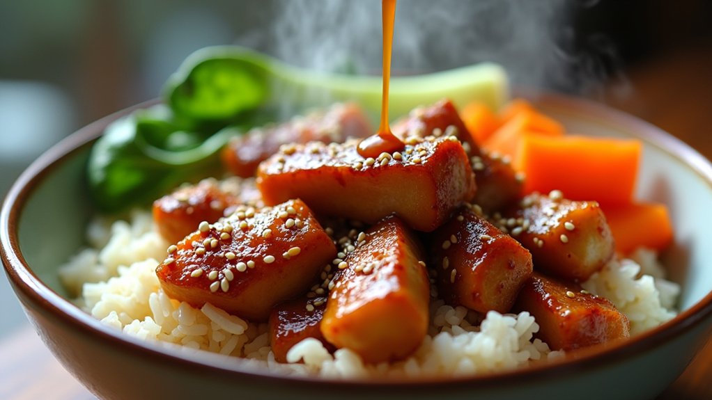 sesame seed garnish techniques