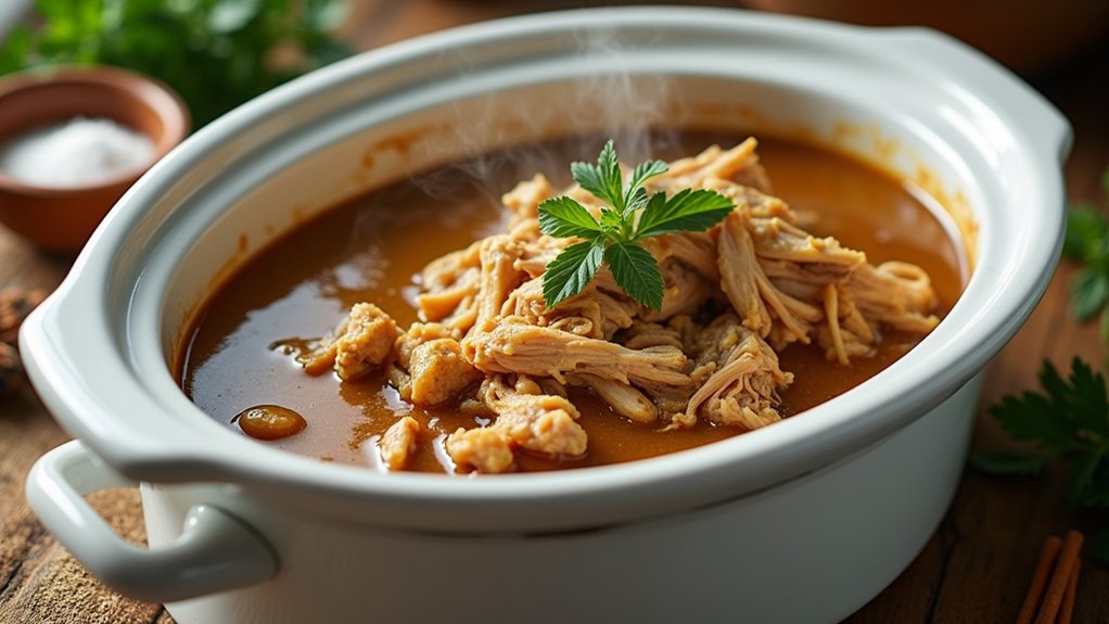 shredding tender flavorful chicken