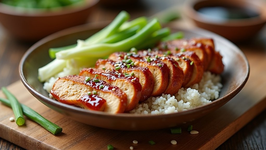 slicing chicken for presentation