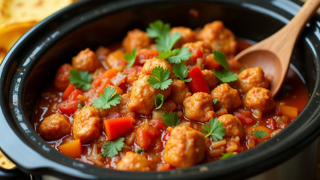 slow cooker chicken tacos