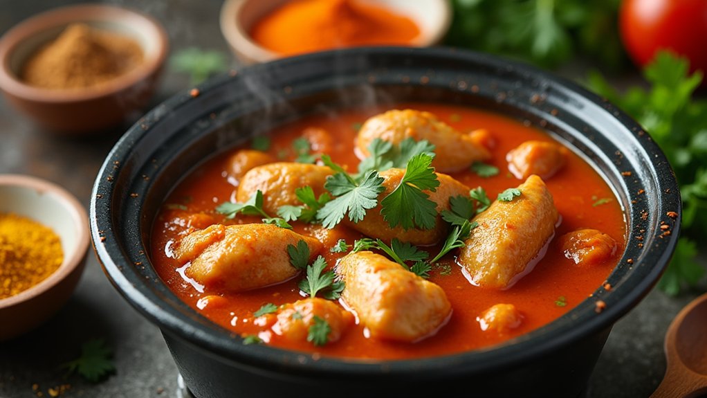 spices and tomato sauce