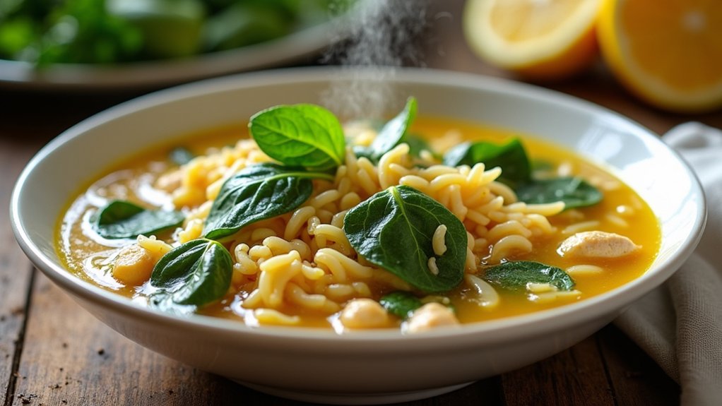 spinach and lemon zing