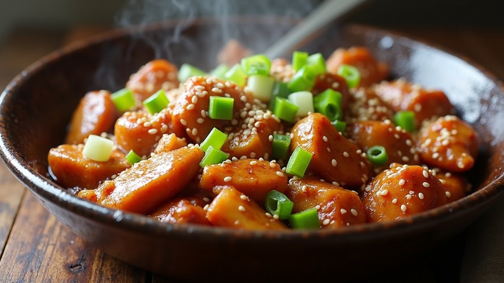 sprinkle sesame seeds beautifully