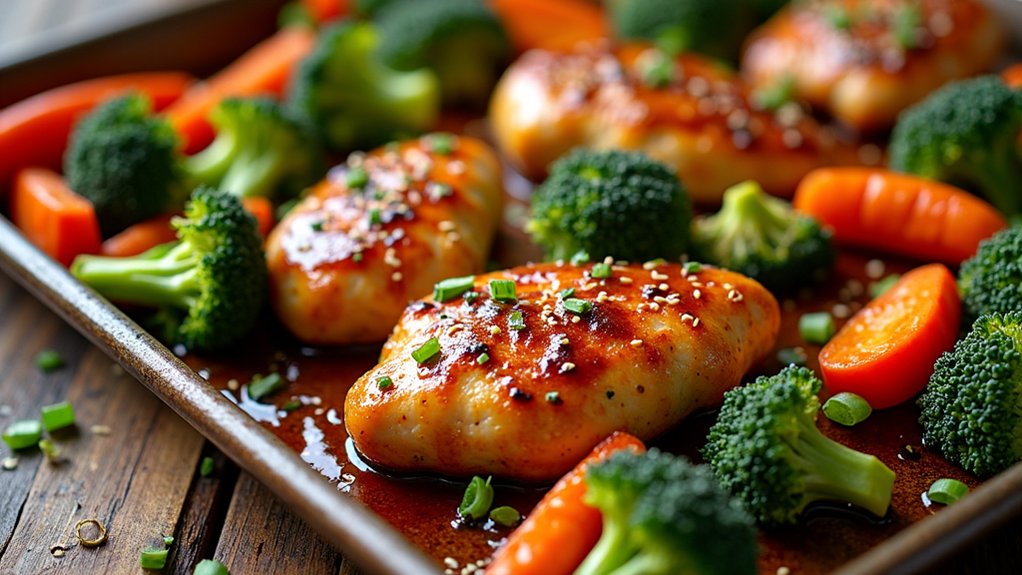 teriyaki chicken sheet pan