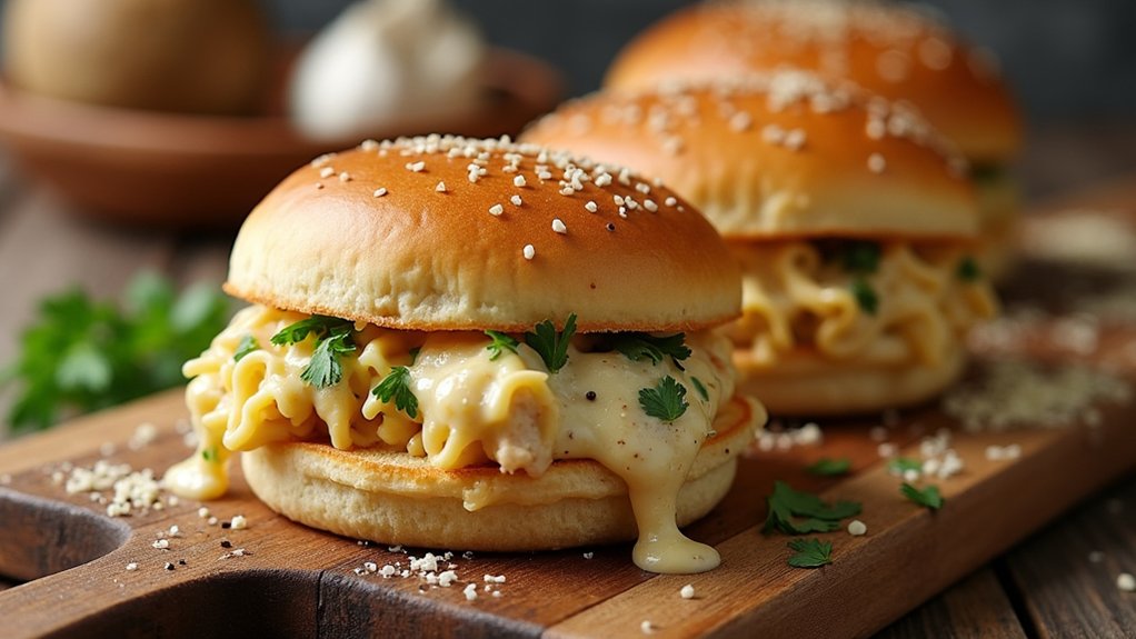 toasted buns enhance flavor