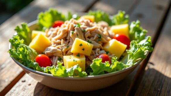tropical fruit chicken dish
